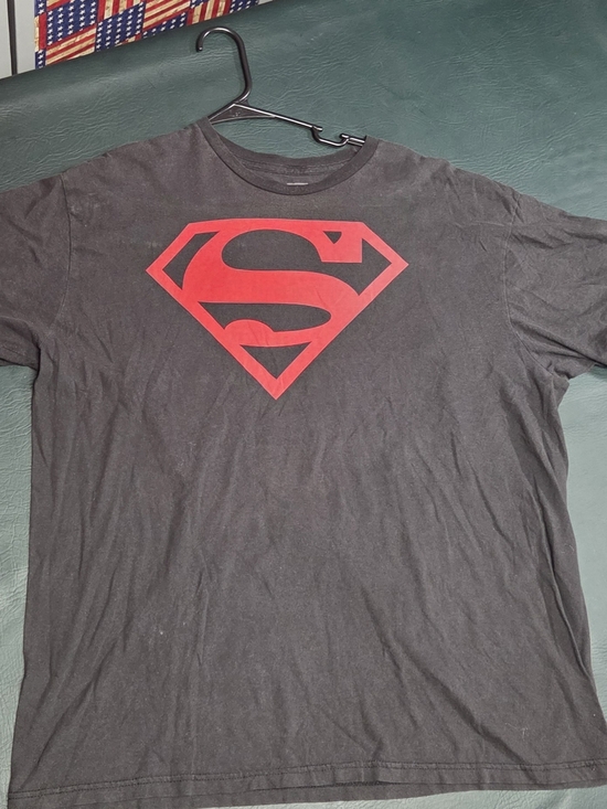 DC Comics Other - **DC Comics Superman Gray Short Sleeve Tee with Faded Logo**